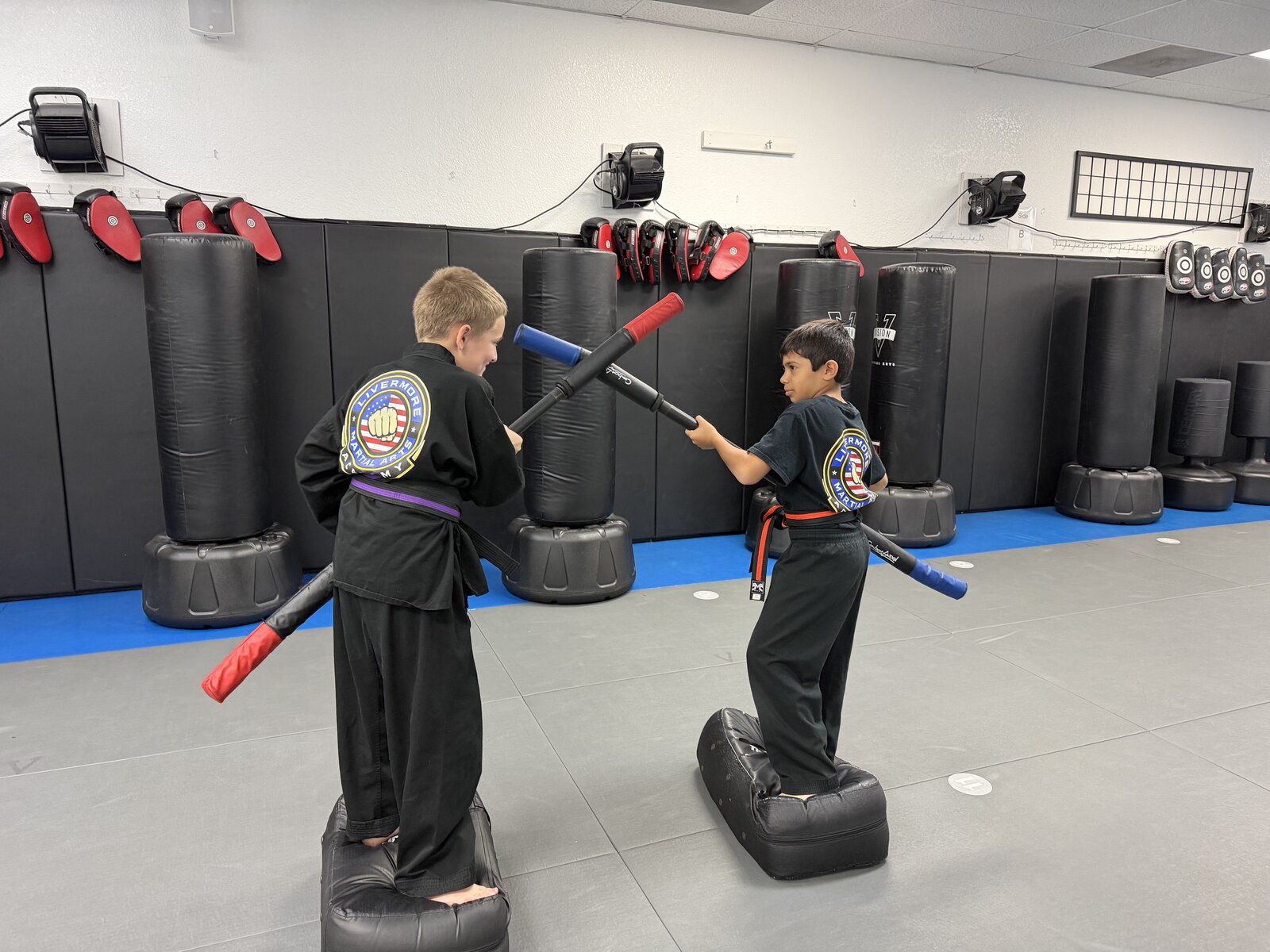 Young students training at Livermore Martial Arts Academy